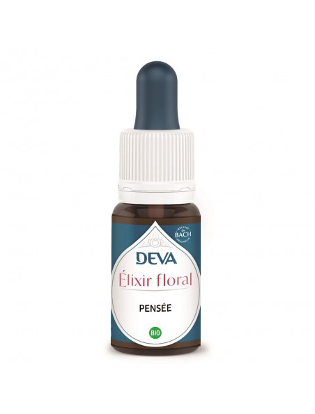Achetez Pensée Bio - Force intérieure et Résistance Elixir floral 15 ml - Deva à l'herboristerie Louis Image principale de Pensée Bio - Force intérieure et Résistance Elixir floral 15 ml - Deva
