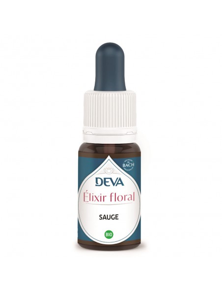 Achetez Sauge Bio - Compréhension de la vie Elixir floral 15 ml - Deva à l'herboristerie Louis Image principale de Sauge Bio - Compréhension de la vie Elixir floral 15 ml - Deva