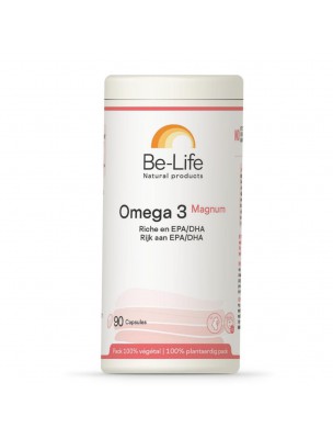 Image de Oméga 3 Magnum 1000 - Cœur et Cerveau 90 capsules - Be-Life depuis Achetez les nouvelles tisanes arrivées à l'herboristerie Louis