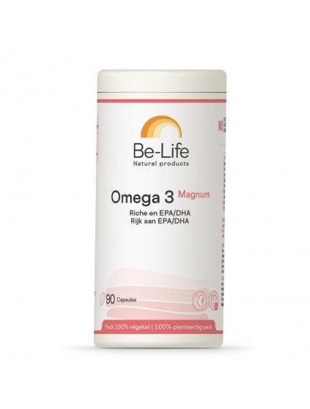 Image principale de Oméga 3 Magnum 1000 - Cœur et Cerveau 90 capsules - Be-Life