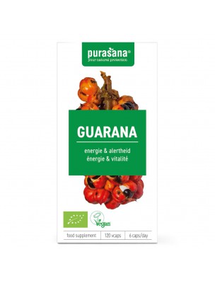 Image 70320 supplémentaire pour Guarana Bio - Tonique et Minceur 120 capsules - Purasana
