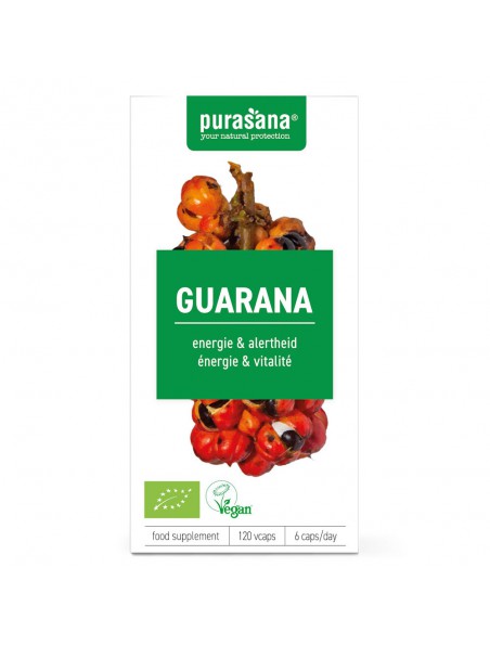 Image principale de Guarana Bio - Tonique et Minceur 120 capsules - Purasana