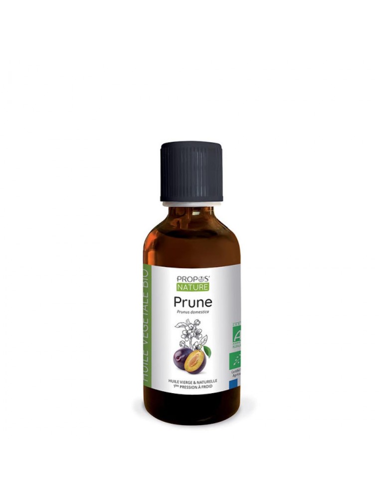 Image principale de la modale pour Amande de Prune Bio - Huile végétale de Prunus domestica 50 ml - Propos Nature