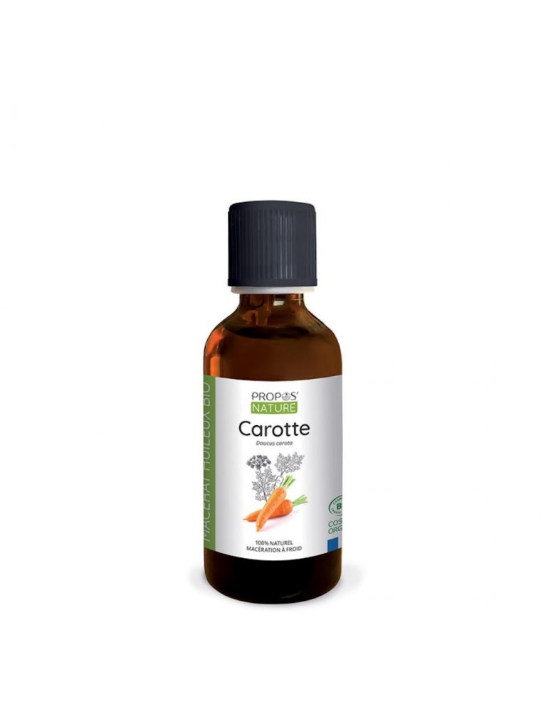 Image principale de la modale pour Carotte Bio - Macérât huileux de Daucus carota 50 ml - Propos Nature