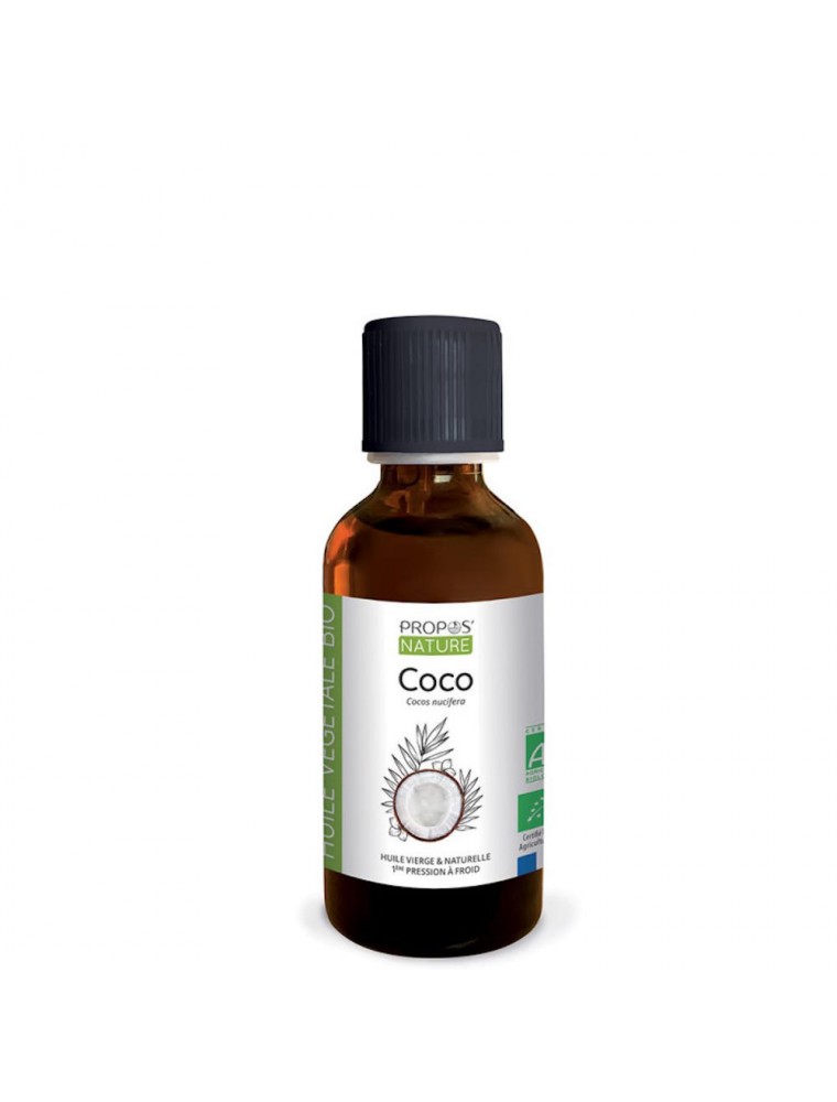 Image principale de la modale pour Coco Bio - Huile végétale de Coco nucifera 50 ml - Propos Nature