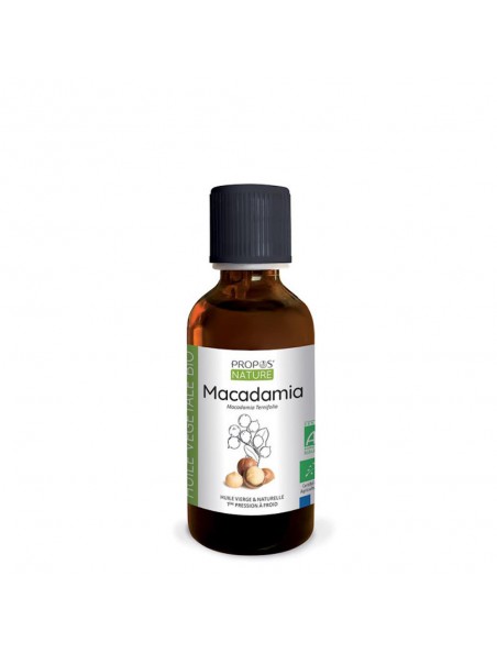 Achetez Macadamia Bio - Huile végétale Macadamia ternifolia 50 ml - Propos Nature à l'herboristerie Louis Image principale de Macadamia Bio - Huile végétale Macadamia ternifolia 50 ml - Propos Nature