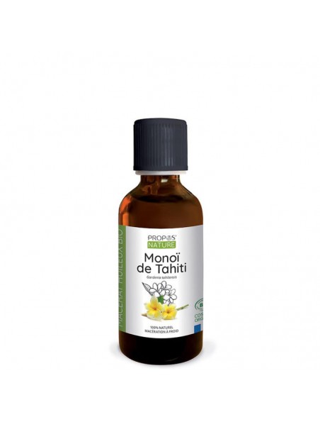 Image principale de Monoï de Tahiti A.O.Brut - Macérât huileux Gardenia tahitensis 50 ml - Propos Nature