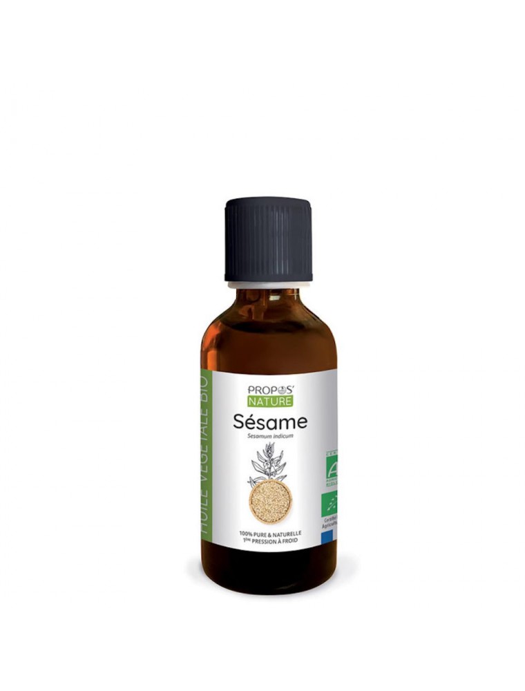 Image principale de la modale pour Sésame Bio - Huile végétale de Sesamum indicum 50 ml - Propos Nature