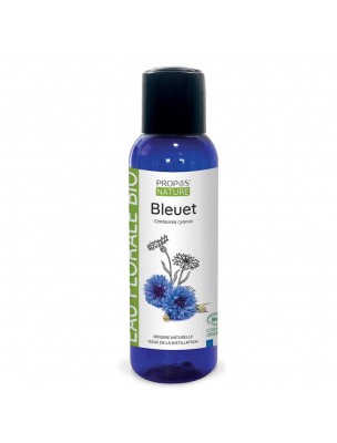 Image de Bleuet Bio - Hydrolat de Centaurea cyanus 100 ml - Propos Nature via Gloss Bio - Rose 011 3,8 ml - Zao Make-up