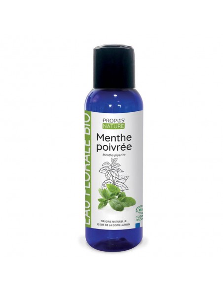 Image principale de Menthe poivrée Bio - Hydrolat de Mentha piperita 100 ml - Propos Nature