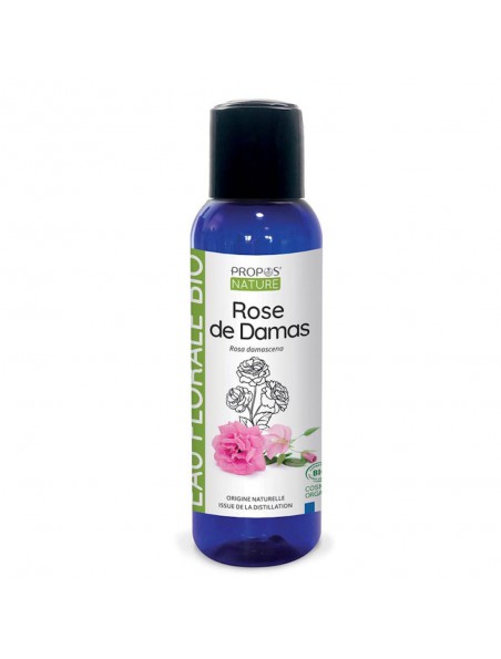 Image principale de Rose de Damas Bio - Hydrolat de Rosa damascena 100 ml - Propos Nature