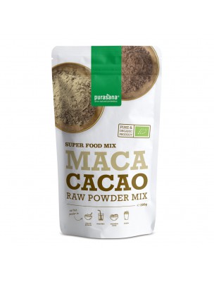 Image de Maca, Cacao et Lucuma Bio - Tonus et Vitalité SuperFoods 200 g - Purasana via Spectro Energy - Multi Vitamines 60 capsules - Solaray