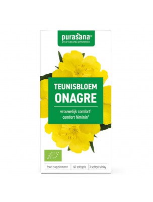 Image de Huile d'Onagre Bio - Douleurs prémenstruelles 60 capsules - Purasana depuis PrestaBlog