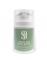 Image de Shave Dry Save Water Bio - Crème à Raser 50 ml - Socosmetica depuis Cosmétiques pour hommes | Des soins naturels pour une peau éclatante