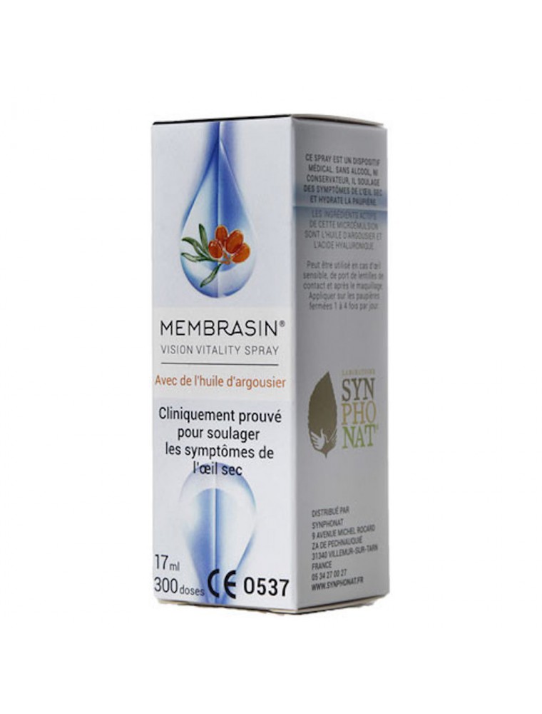 Image principale de la modale pour Membrasin Vision Vitality Spray - Baies d'Argousier 17 ml - Aromtech