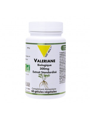 Image 70552 supplémentaire pour Valériane 300mg Bio - Relaxation 60 gélules végétales - Vit'all+