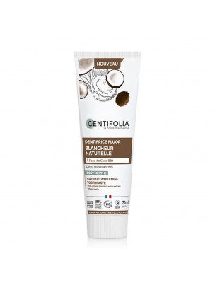Image 70606 supplémentaire pour Dentifrice Fluor Blancheur Naturelle Bio - Soin des Dents et des Gencives 75 ml - Centifolia