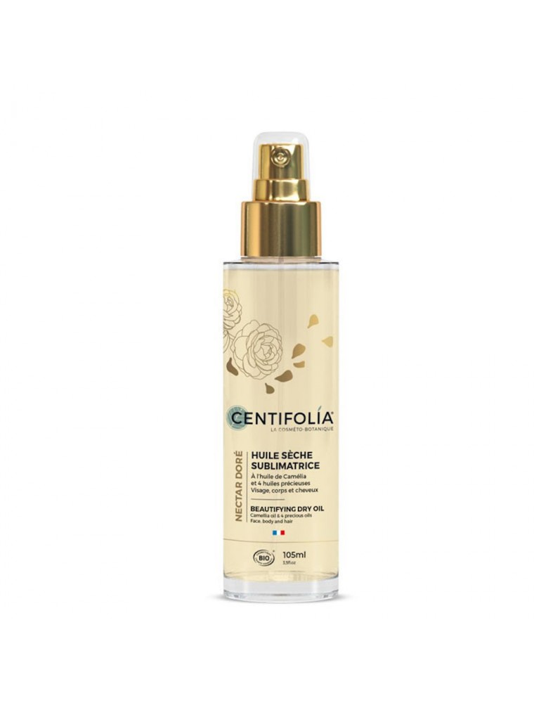 Image principale de la modale pour Huile Sèche Sublimatrice Bio - Visage, Corps et Cheveux 100 ml - Centifolia