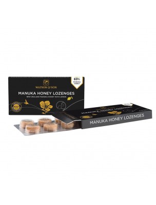 Image de Pastilles au Miel de Manuka - Miel de Nouvelle-Zélande MGO 400+ 8 Pastilles - Watson and Son depuis Achetez les produits Watson and Son à l'herboristerie Louis
