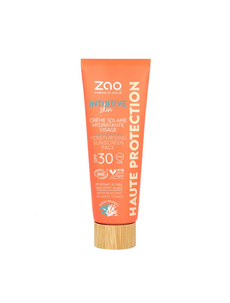 Image principale de la modale pour Crème Solaire Hydratante SPF 30 Bio - Soin du visage 50 ml - Zao Make-up