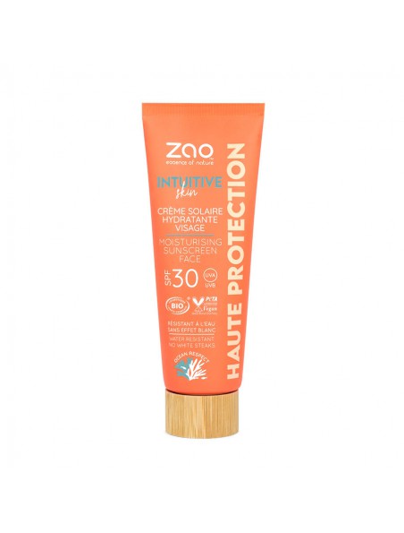 Image principale de Crème Solaire Hydratante SPF 30 Bio - Soin du visage 50 ml - Zao Make-up