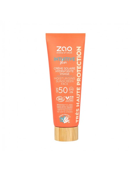 Image principale de Crème Solaire Hydratante SPF 50 Bio - Soin du visage 50 ml - Zao Make-up