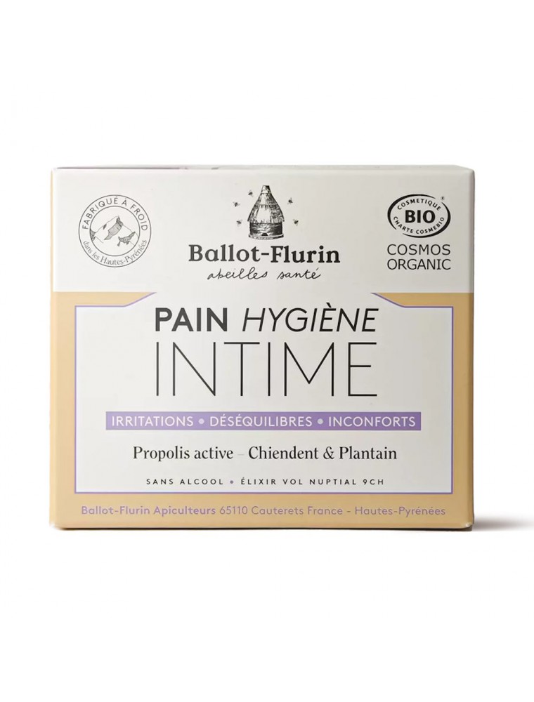 Image principale de la modale pour Pain Hygiène Intime 100g - Hygiène intime naturelle - Ballot-Flurin