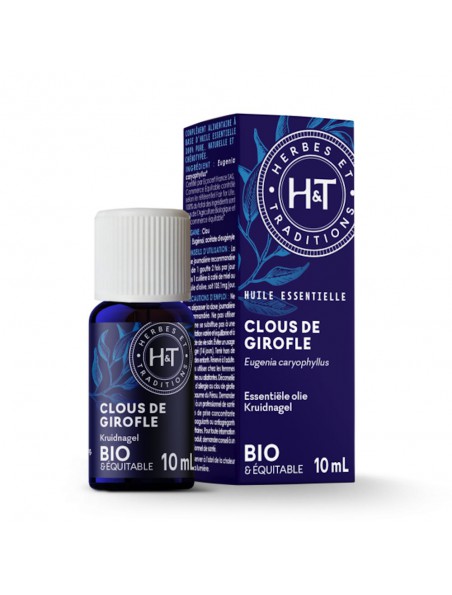 Image principale de Clous de Girofle Bio - Huile essentielle de Eugenia caryophyllus 10 ml - Herbes et Traditions