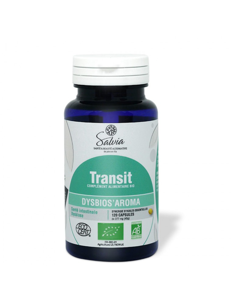 Image principale de la modale pour Dysbios'Aroma Bio - Transit 120 capsules d'huiles essentielles - Salvia