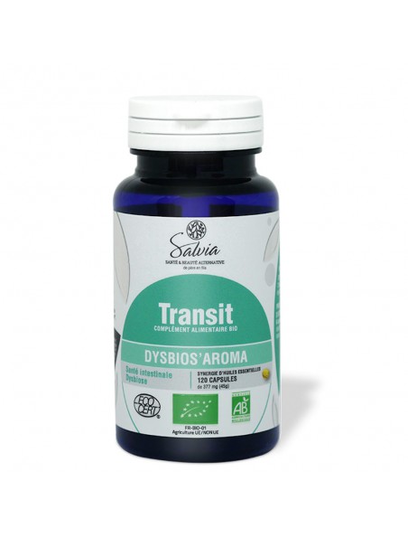 Image principale de Dysbios'Aroma Bio - Transit 120 capsules d'huiles essentielles - Salvia