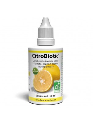 Image de Extrait de Pépins de pamplemousse Bio - Défenses immunitaires 50ml - Citrobiotic depuis Résultats de recherche pour "Advanced Antiox"