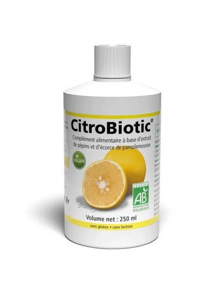 Image principale de Extrait de Pépins de pamplemousse Bio - Défenses immunitaires 250 ml - Citrobiotic