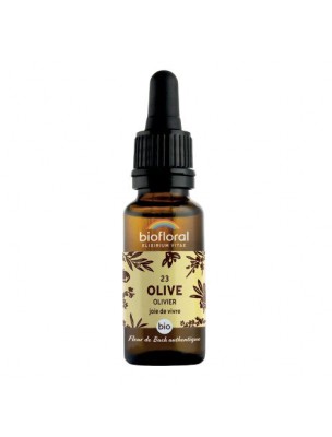 Image de Olive Olivier n°23 - Surmenage Bio aux fleurs de Bach 20 ml - Biofloral depuis Achetez les produits Biofloral à l'herboristerie Louis