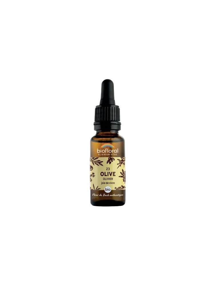 Image principale de la modale pour Olive Olivier n°23 - Surmenage Bio aux fleurs de Bach 20 ml - Biofloral