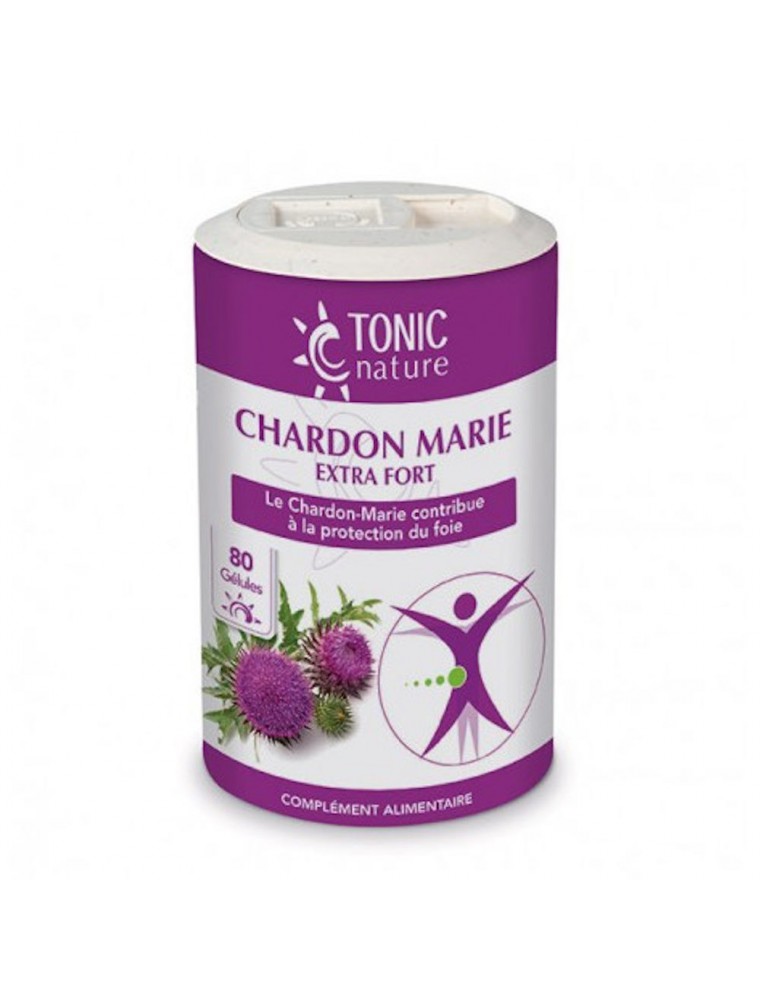 Image principale de la modale pour Chardon Marie Extra Fort - Fonction Hépatique 80 gélules - Tonic Nature