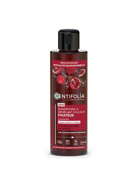 Image principale de Shampooing Démêlant Couleur 2 en 1 Bio - Cheveux Colorés ou Méchés 200 ml - Centifolia