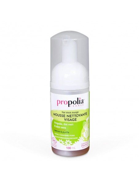 Achetez Mousse Lavante Visage Bio - Soin de la Peau 100 ml - Propolia à l'herboristerie Louis Image principale de Mousse Lavante Visage Bio - Soin de la Peau 100 ml - Propolia