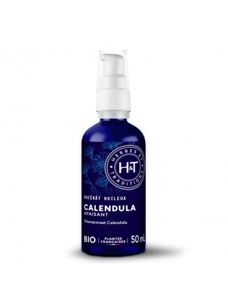 Image principale de Calendula Bio - Macérât huileux de Calendula Officinalis 50 ml - Herbes et Traditions