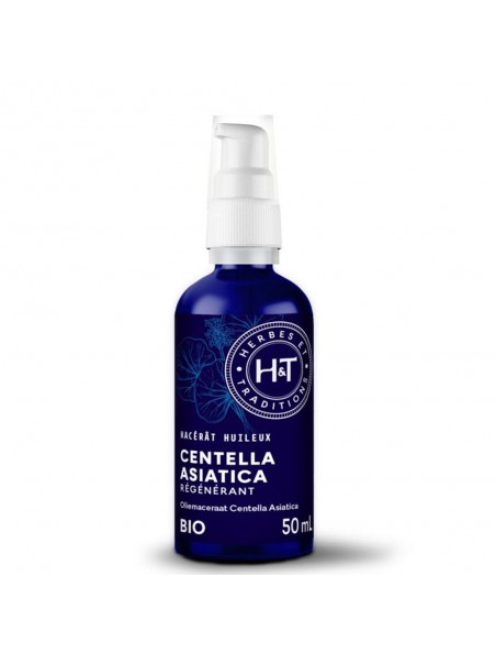 Image principale de Centella Asiatica Bio - Macérât huileux de Centella Asiatica 50 ml - Herbes et Traditions