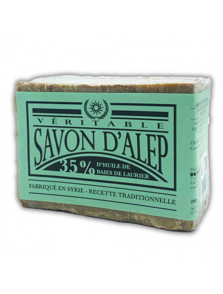 Image principale de la modale pour Savon d'Alep 35% Huile de Laurier Bio - Soin de la Peau 200 g - Dr Theiss