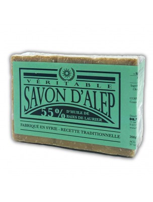 Image de Savon d'Alep 55% Huile de Laurier Bio - Soin de la Peau 200 g - Dr Theiss depuis Dr Theiss