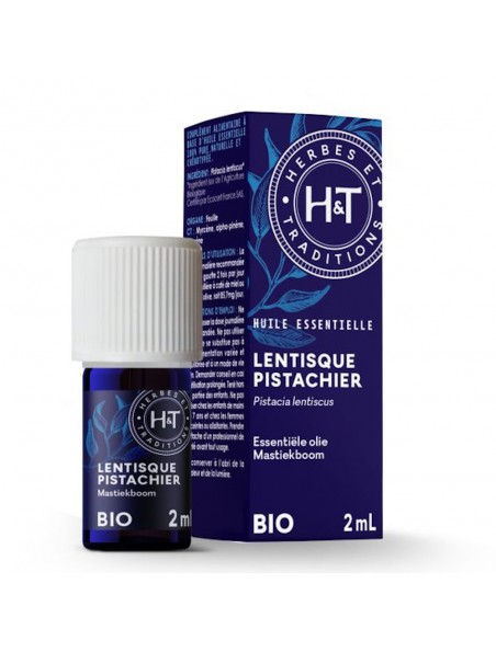 Image principale de Lentisque Pistachier Bio - Huile essentielle de Pistacia lentiscus 2 ml - Herbes et Traditions