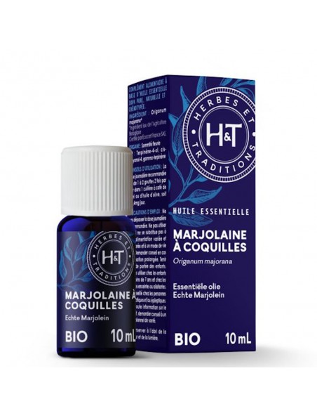Image principale de Marjolaine à coquilles Bio - Huile essentielle d'Origanum majorana 10 ml - Herbes et Traditions