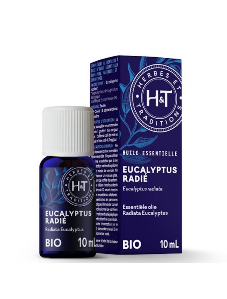 Image principale de la modale pour Eucalyptus radié Bio - Huile essentielle d'Eucalyptus radiata 10 ml - Herbes et Traditions
