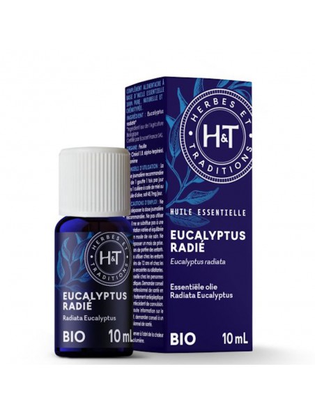 Image principale de Eucalyptus radié Bio - Huile essentielle d'Eucalyptus radiata 10 ml - Herbes et Traditions
