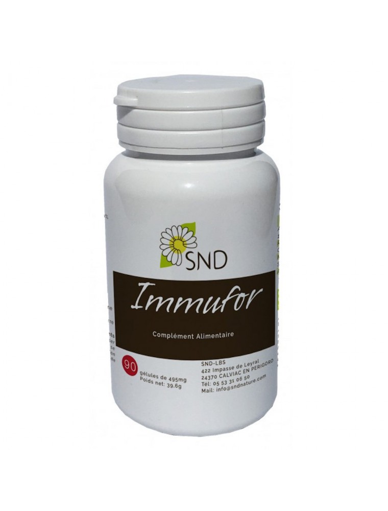Image principale de la modale pour Immufor - Immunité 90 gélules - SND Nature