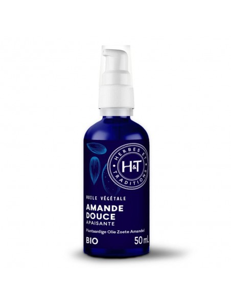 Image principale de Amande douce Bio -Huile végétale de Prunus amygdalus dulcis 50 ml - Herbes et Traditions