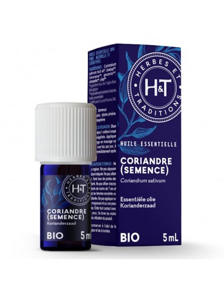 Image principale de Coriandre (Semence) Bio - Huile essentielle de Coriandrum sativum 5 ml - Herbes et Traditions