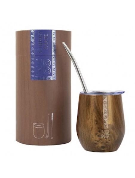 Achetez Coffret à Maté - Mug, Paille et Brossette à l'herboristerie Louis Image principale de Coffret à Maté - Mug, Paille et Brossette