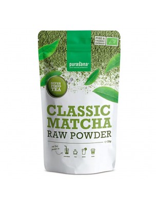 Image de Matcha Classic Bio - Vitalité SuperFoods 75g - Purasana depuis Thé Sencha Bio - Thé Vert 85 g - Aromandise